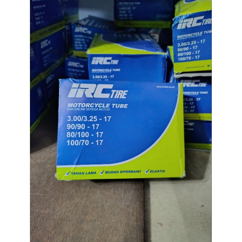 [PAKET 10 PCS] BAN DALAM IRC 300/325-17 DIJAMIN ASLI IRC BD 90/90-17 80/100-17 IRC BAN DALAM 100/70-