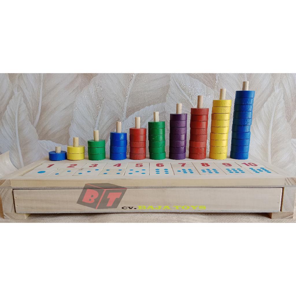 mainan edukasi abacus domino / sempoa abacus/ sempoa/ abacus /huruf dan angka