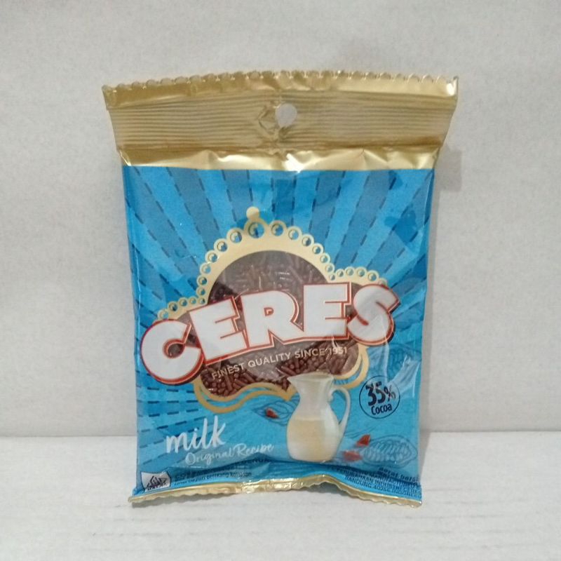 

Ceres Milk Chocolate Original Recipe 80g