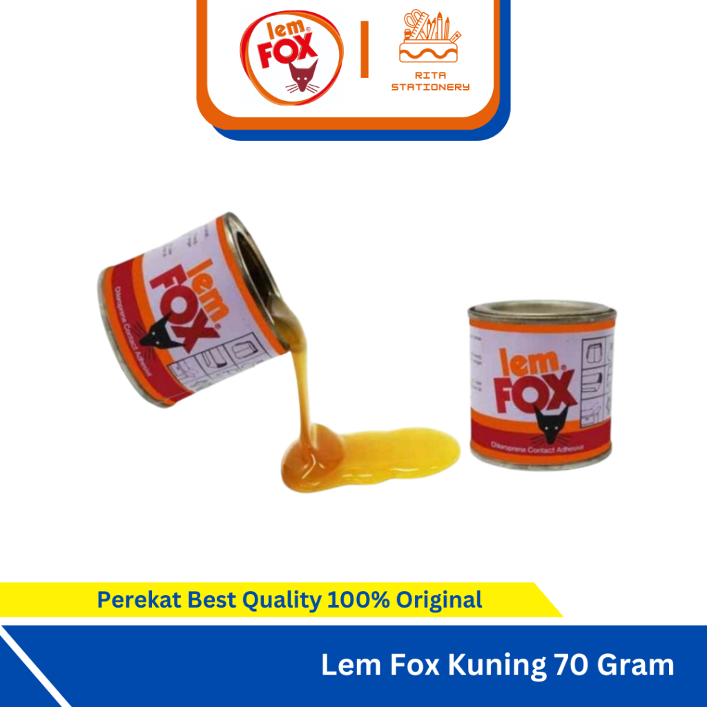 

Lem Fox Kuning Kecil 70 gram - Satuan