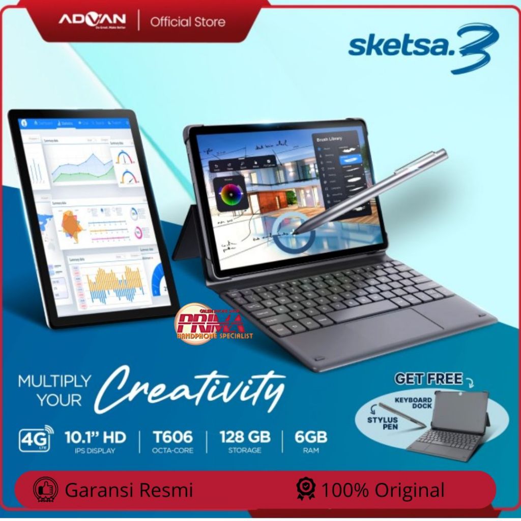 ADVAN SKETSA 3 RAM 6/128GB *garansi resmi*