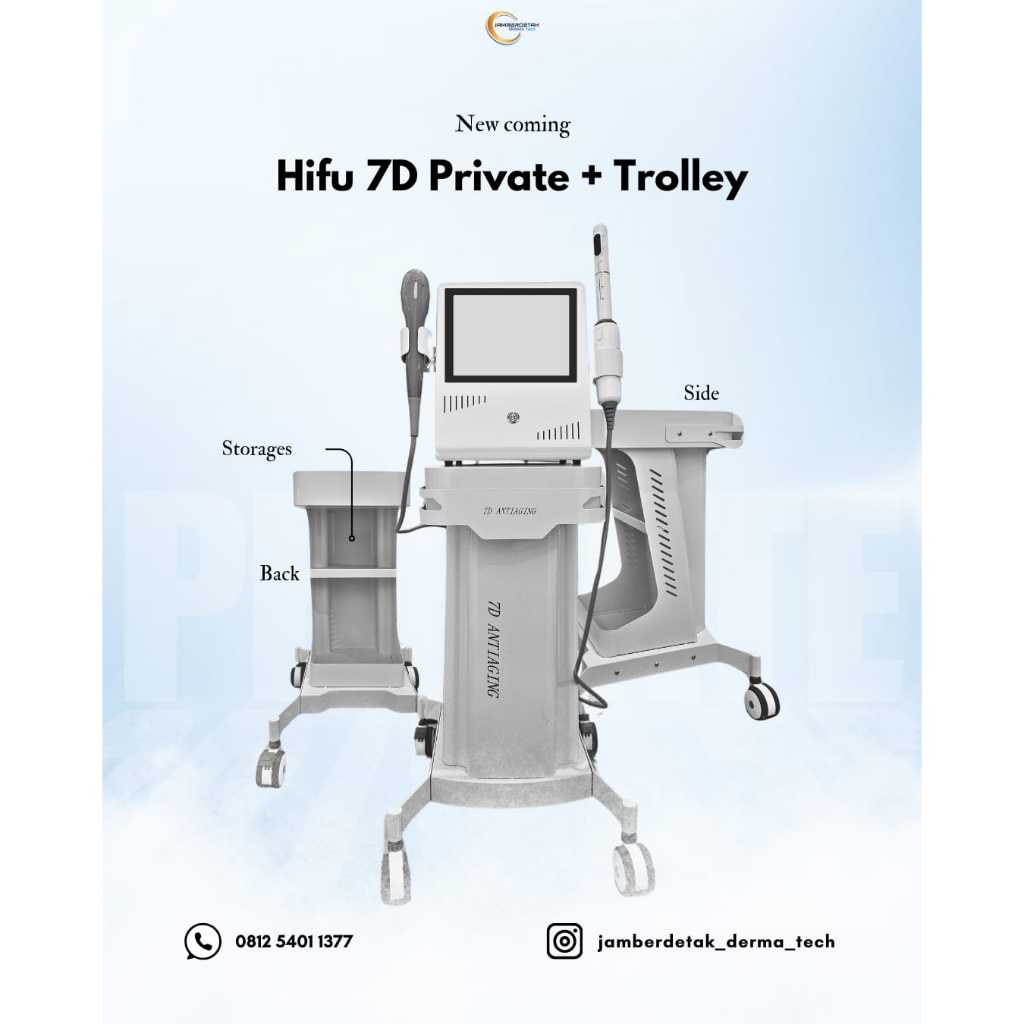 Hifu face body vagina ultrafocus 7d generasi baru painless rejuve anti aging hifu 7d private