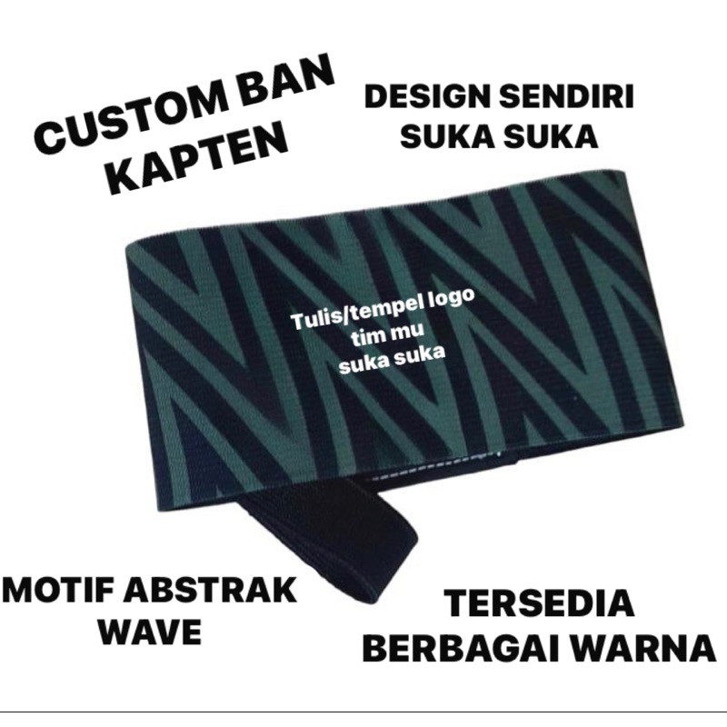 Custom Ban Kapten tulisan / logo sendiri suka suka hand band arm band ban kapten captain team leader
