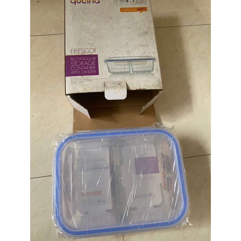 QUCINA RECTANGULAR NEW  KOTAK BEKAL / KOTAK MAKANAN / PENYIMPANAN MAKANAN