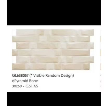 Keramik Roman GL638057 dPyramid Bone 30x60