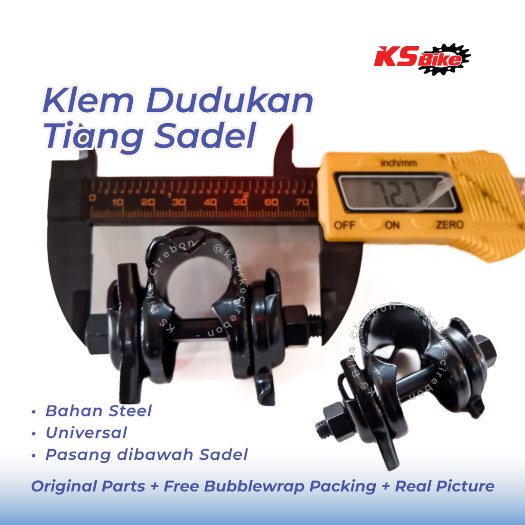 Klem Penjepit Tiang Sadel Bawah Jok Seatpost Sepeda Gunung Clamp Dudukan Sadel Bawah Sepeda Lipat An