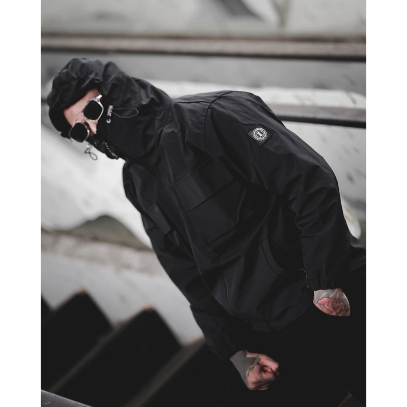 COD-Jaket PRIA CASUAL NYLON MODEL GROPCORE Outdoor-Jaket Pria Indigo Model Terbaru-Jaket Terlaris Ke