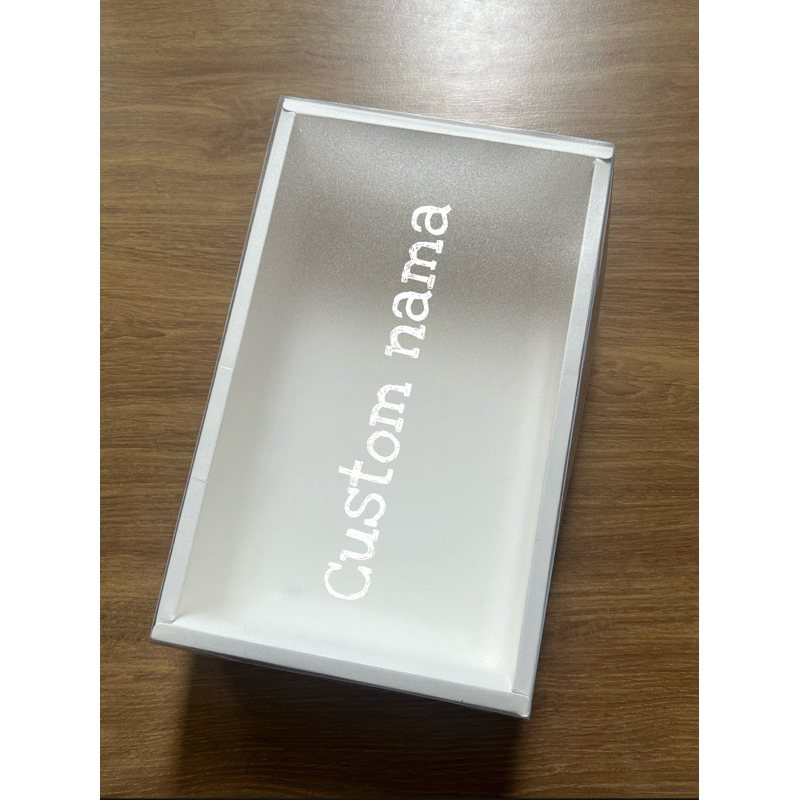 

Gift box dengan tutup doff/ transparent - free custom nama