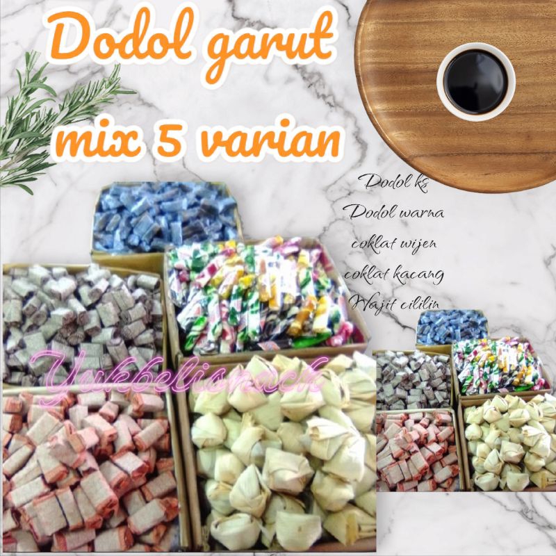 

dodol garut/dodol Garut komplit/dodol Garut campur 5 varian/500gr