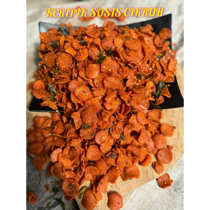 

KERIPIK SOSIS CIKRUH 500gram