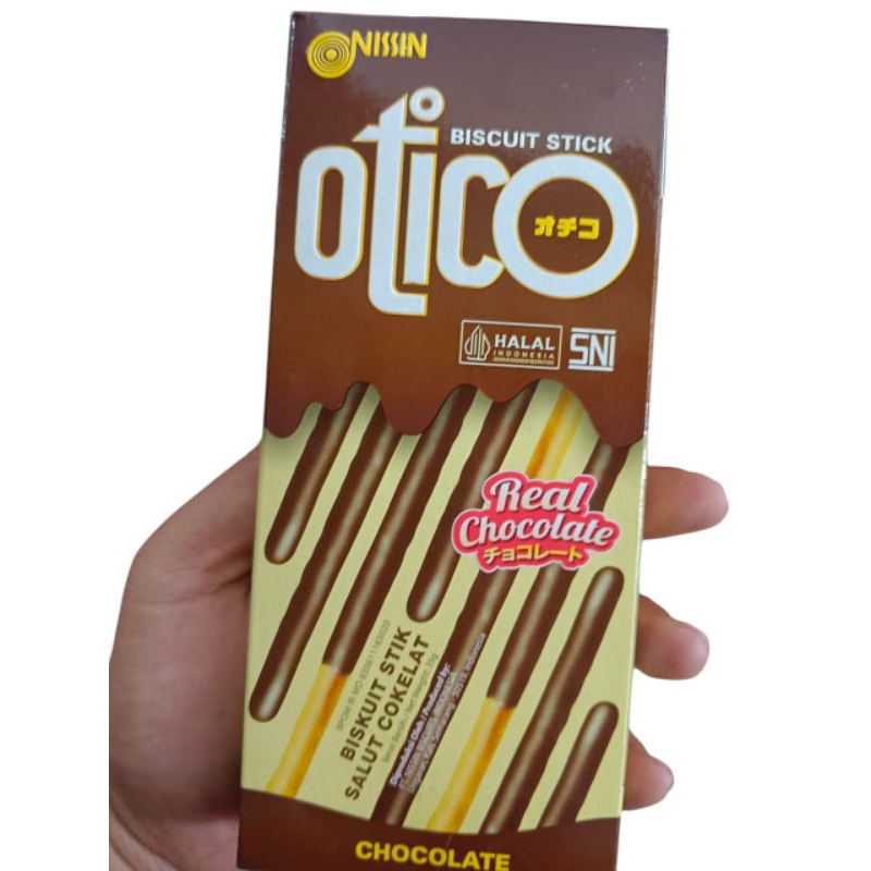 

Nissin OTICO biscuit stick real chocolate biskuit salut stik 35g