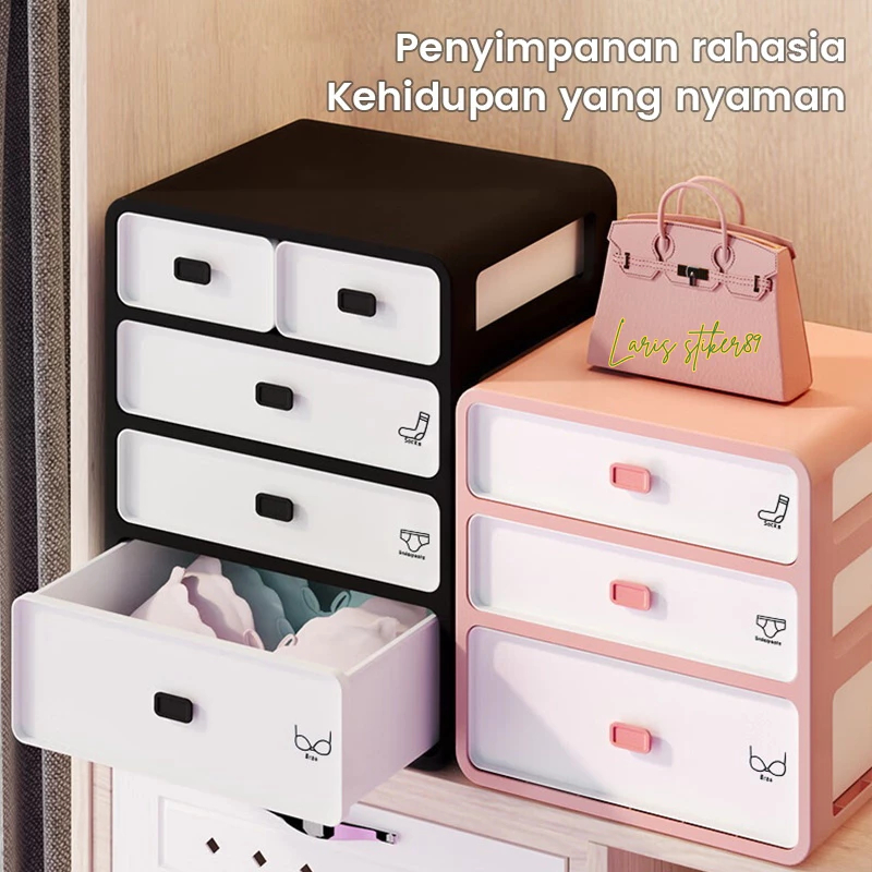 Rak Plastik CD Rak Laci Penyimpanan Multifungsi