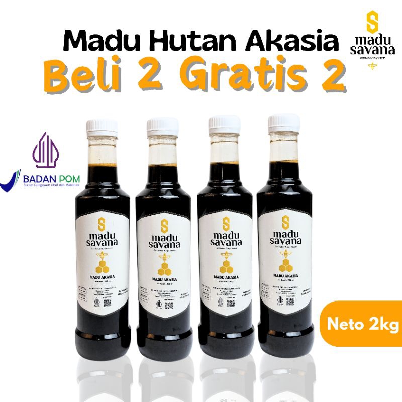 

SAVANA Promo Madu Murni Akasia Paket 4 Botol