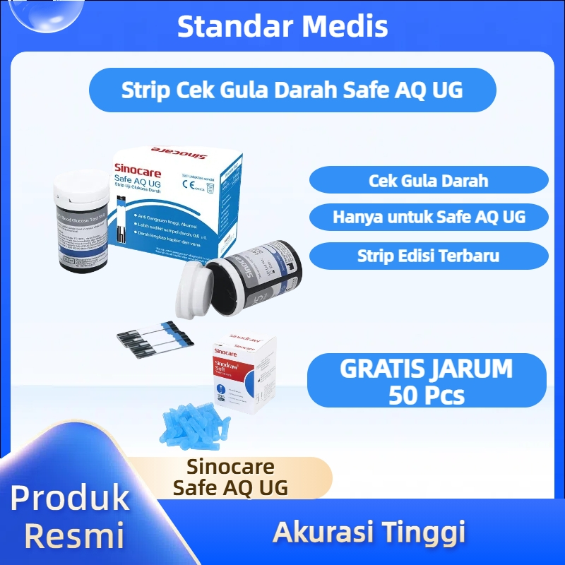 Sinocare Safe AQ UG Strip Alat tes Gula Darah Alat Cek Gula Darah Strip Gula Darah Stik Gula Darah