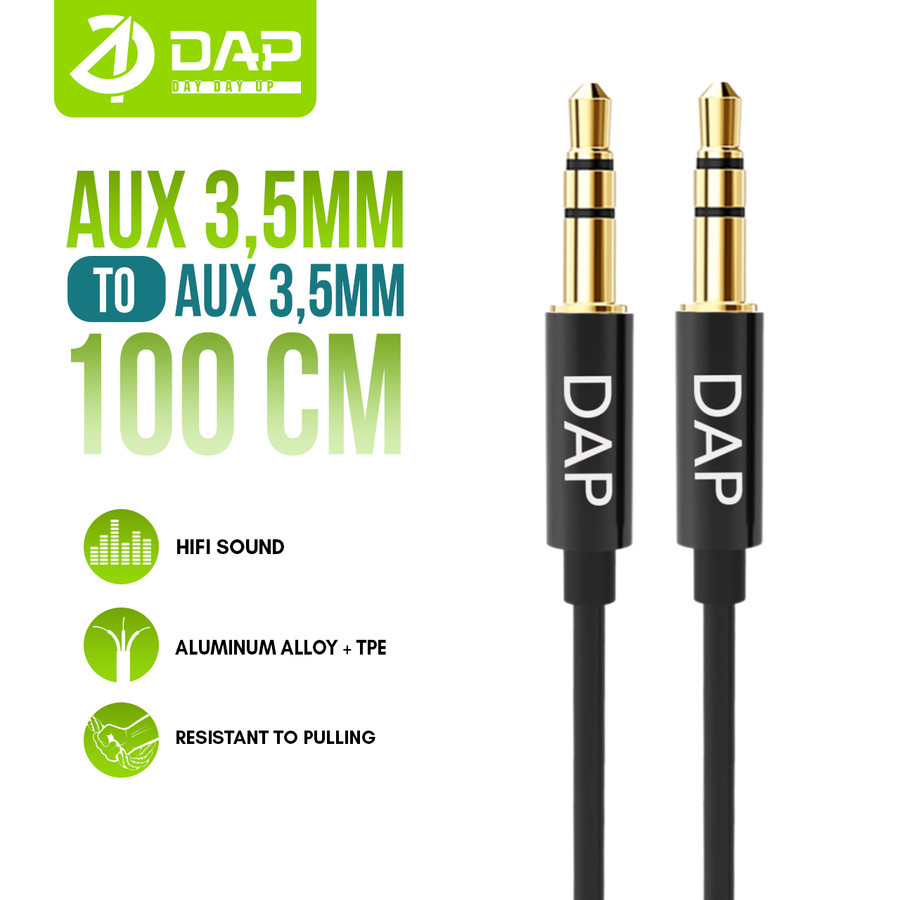 Aksesoris DAP Kabel Audio AUX 3.5mm 100cm D-AU01 Garansi Resmi