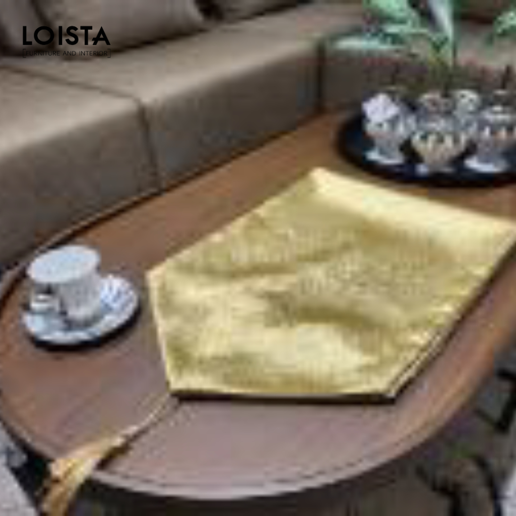 Table Runner Gold Taplak Meja