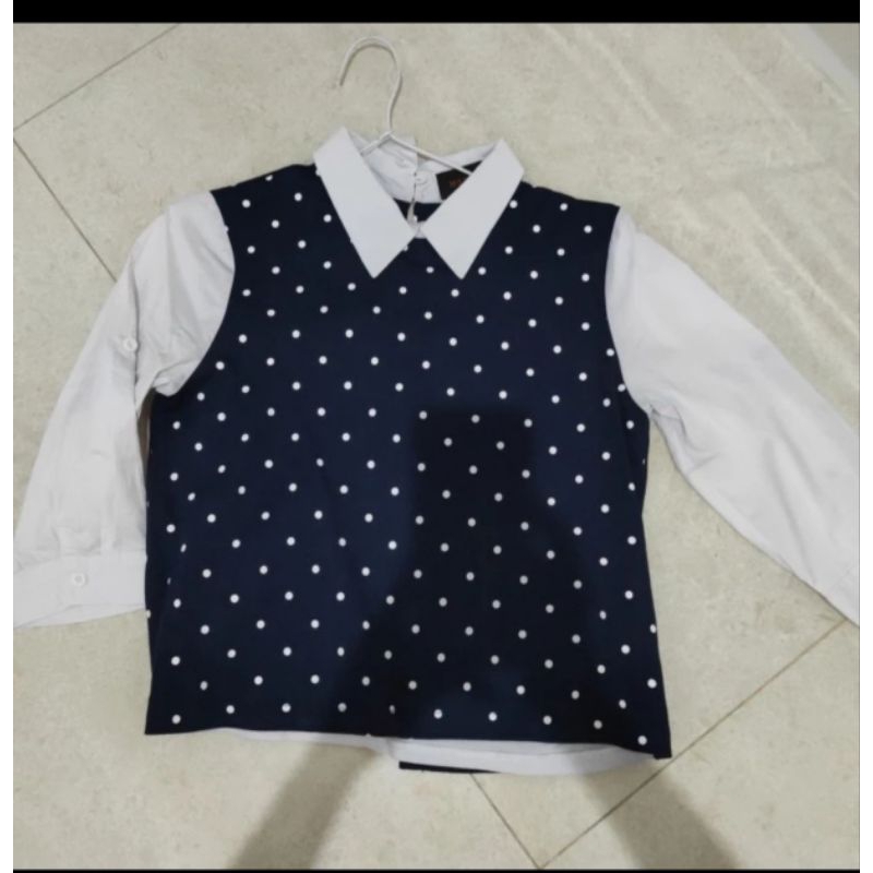 baju hem atasan wanita perempuan cewek moscato size s