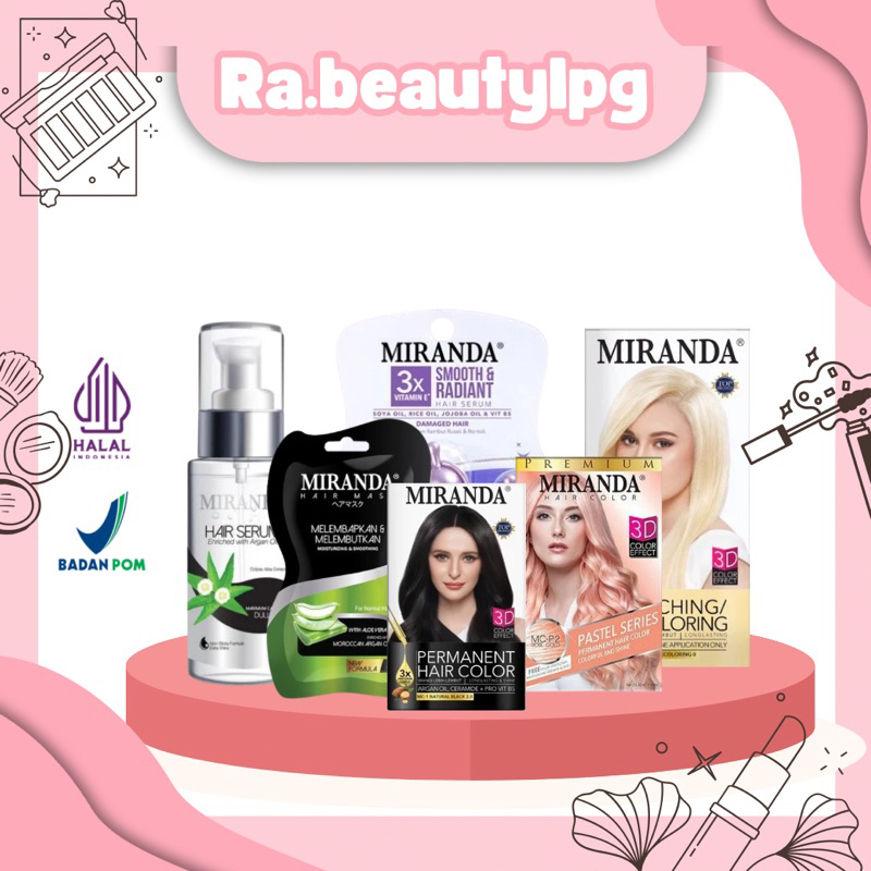 [RAbeauty_lampung] MIRANDA Hair Color / Pewarna Rambut / Cat Rambut/ Serum Rambut