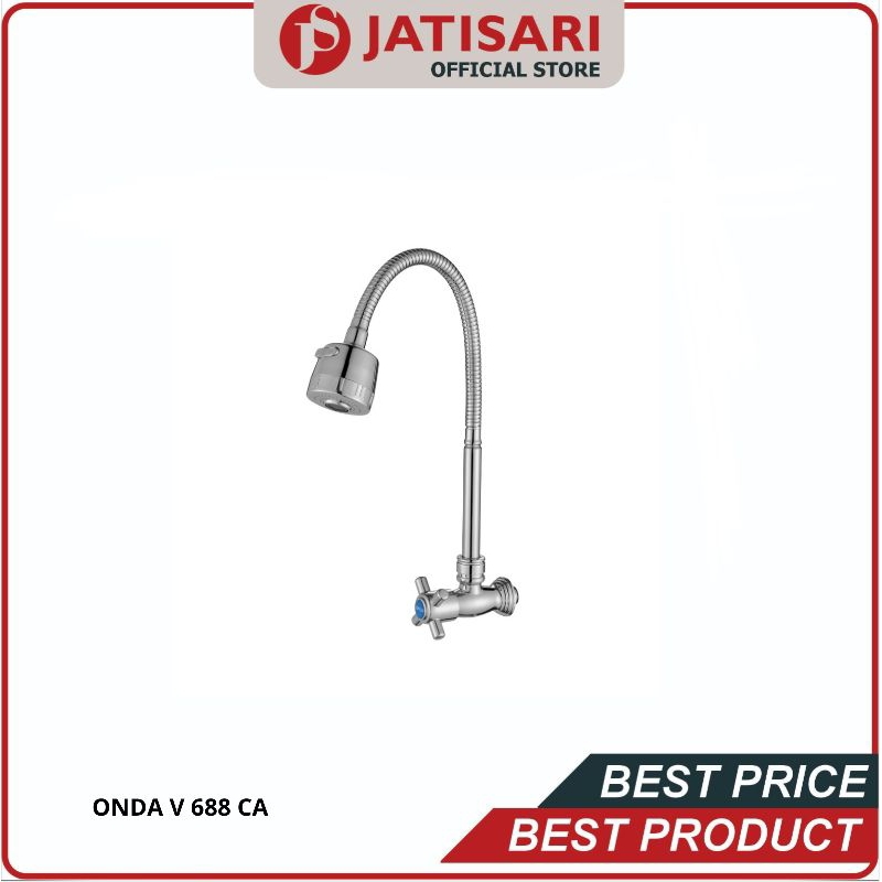 Onda V 688 CA / Kran Cuci Piring / Kran angsa fleksibel / Kran Onda fleksibel