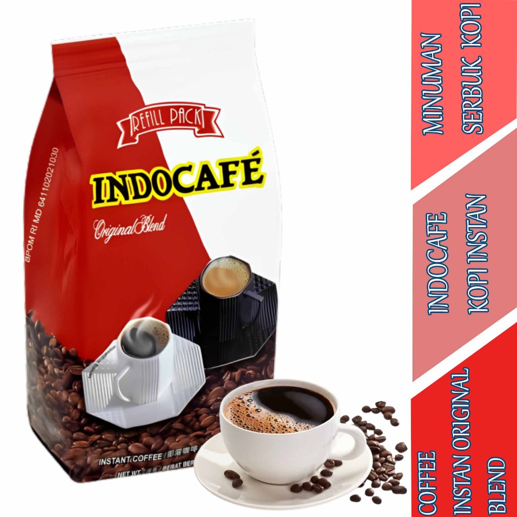 

Coffee Original Blend Refill - Indocafe - Minuman Serbuk Kopi Instan - 50gr