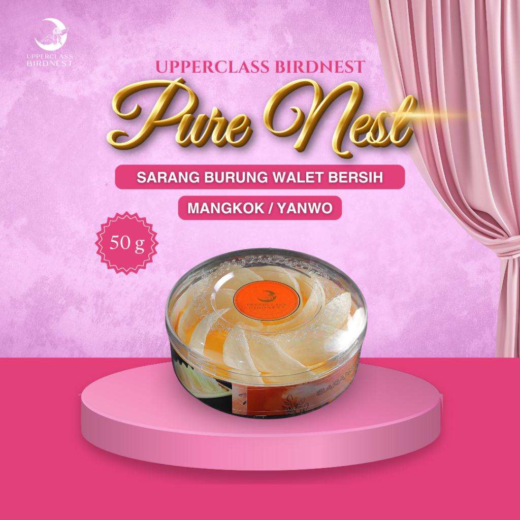 

Sarang Burung Walet Bersih ( Mangkok / Yanwo ) - per 50 gram - Upperclass Birdnest