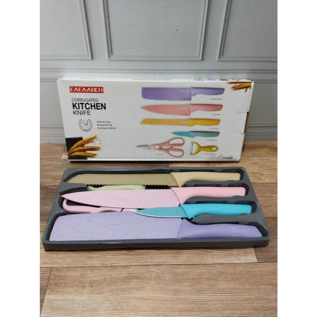 SET PISAU DAPUR - CORRUGATED KITCHEN KNIFE