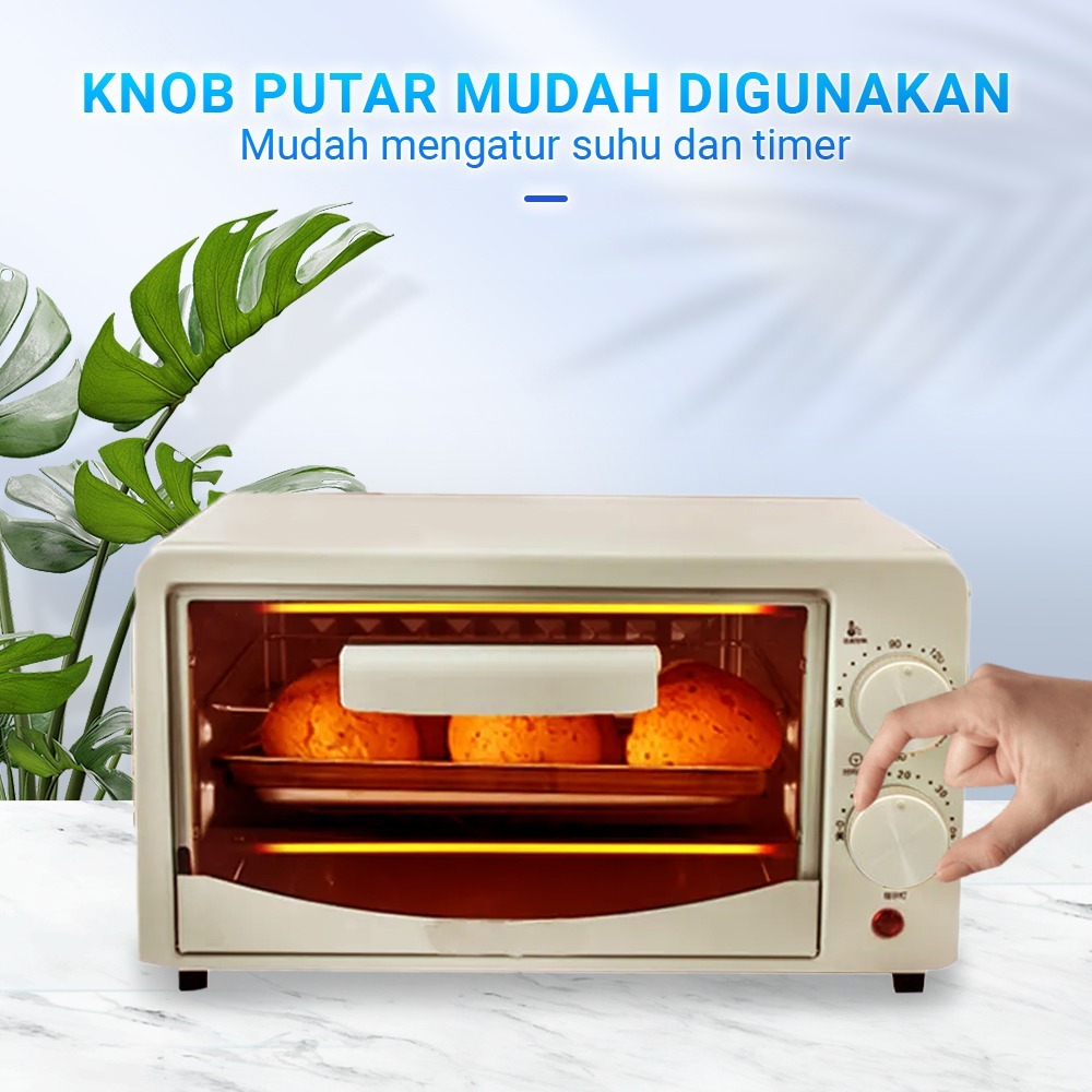 PROMO OVEN LISTRIK 12 LITER PANGGANG KUE 640 WATT MULTIFUNGSI LOW WATT