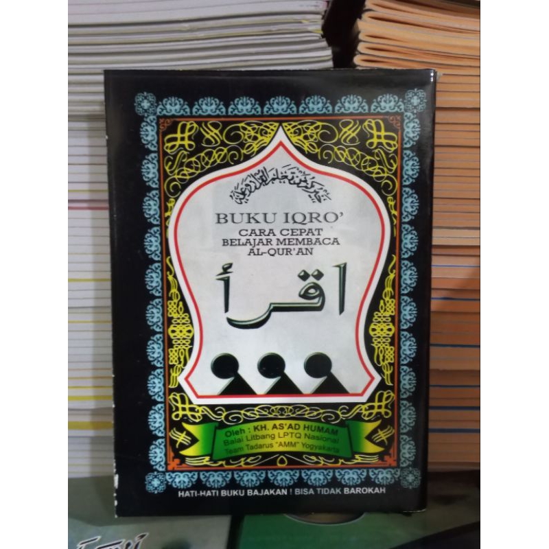 Buku iqro ukuran kecil 1-6 hitam