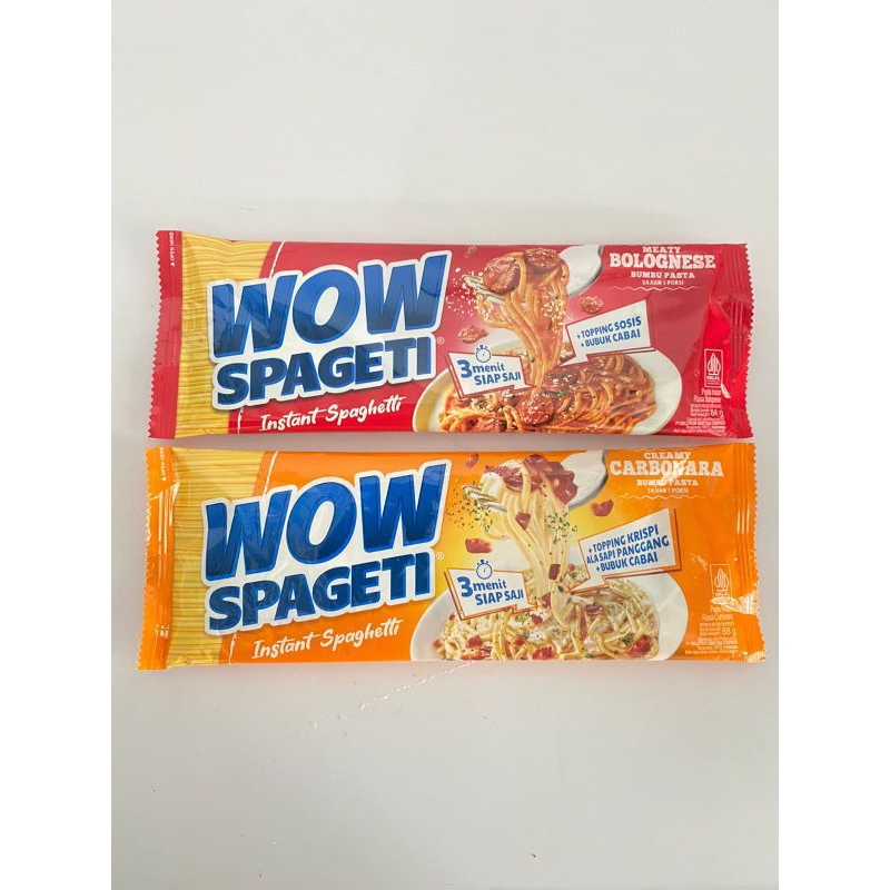 

WOW Spageti 84 Gram | Carbonara dan Bolognise