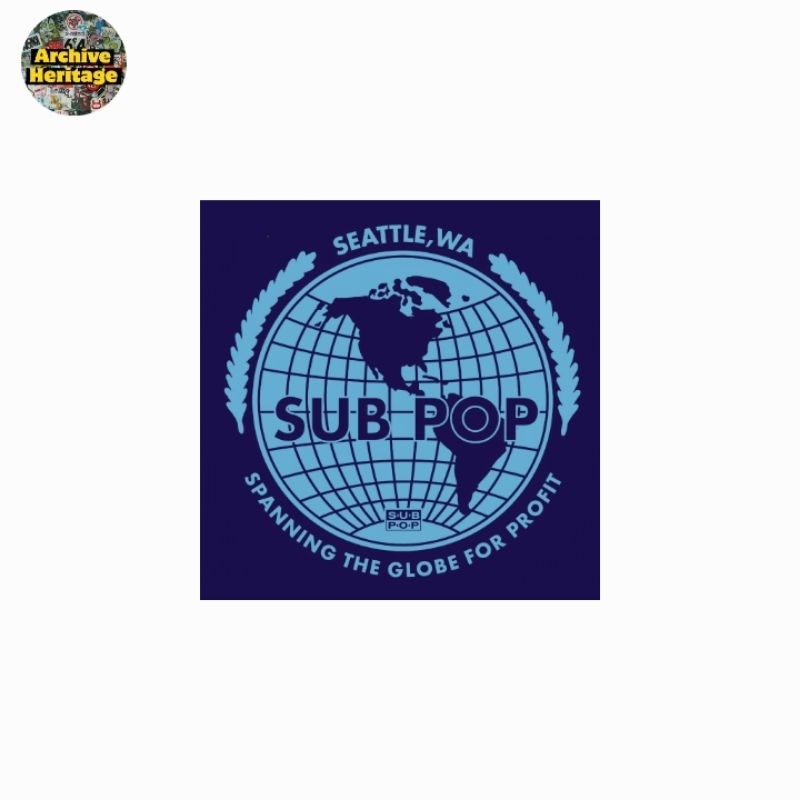 

sticker Sub Pop Records Seattle globe musik band stiker