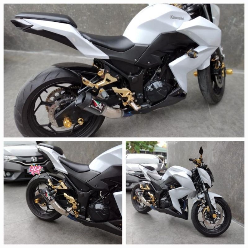 knalpot full system austin racing for kawasaki z250 pnp