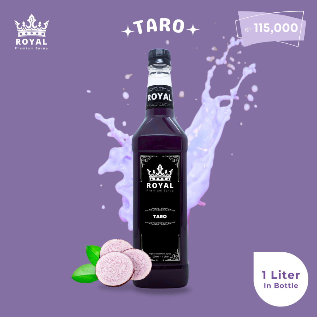 

Royal Taro Syrup - Sirup Taro (Premium Quality) - 1 Liter