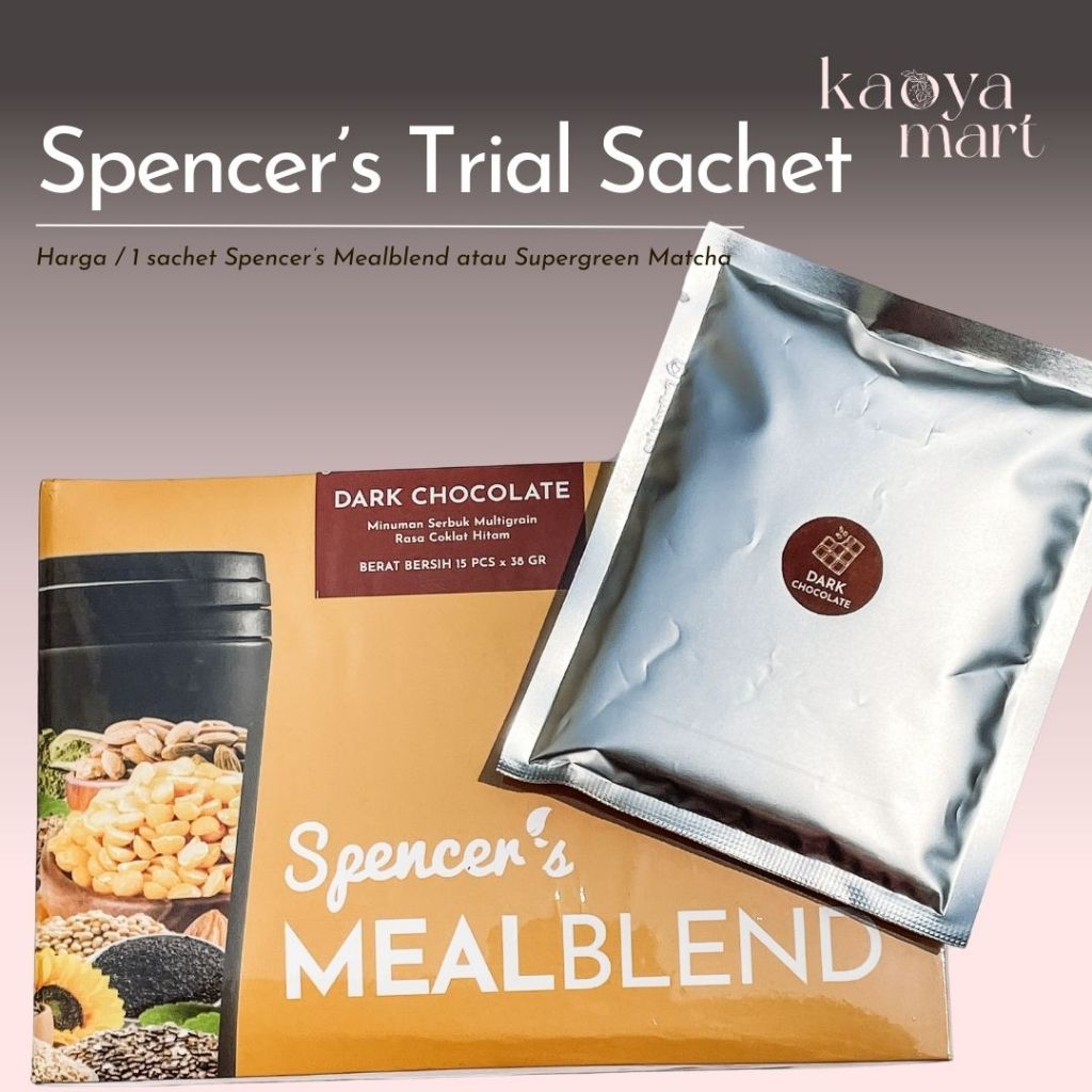 

Trial Sachet - Spencer's Mealblend Multigrain Meal Replacement Solusi Langsing