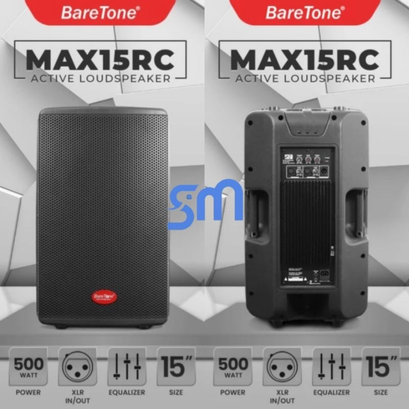 Speaker Aktif Baretone 15 inch MAX15RC Active 15RC 1 set (2 unit)