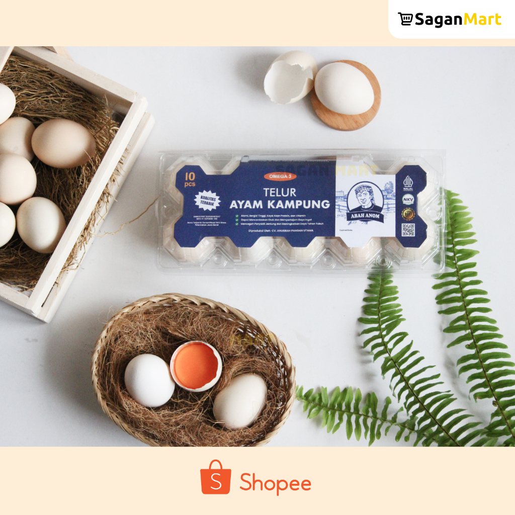 

Telur Ayam Kampung Omega Abah Anom 10 Pcs