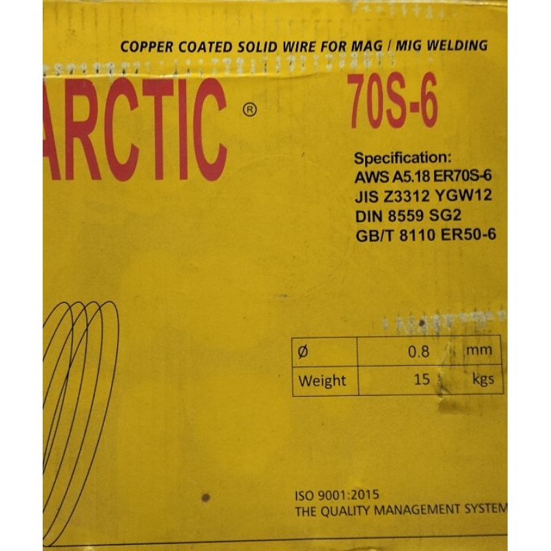 Kawat las MIG WIRE ARCTIC ∅ 0,8 mm kemasan 15 kg