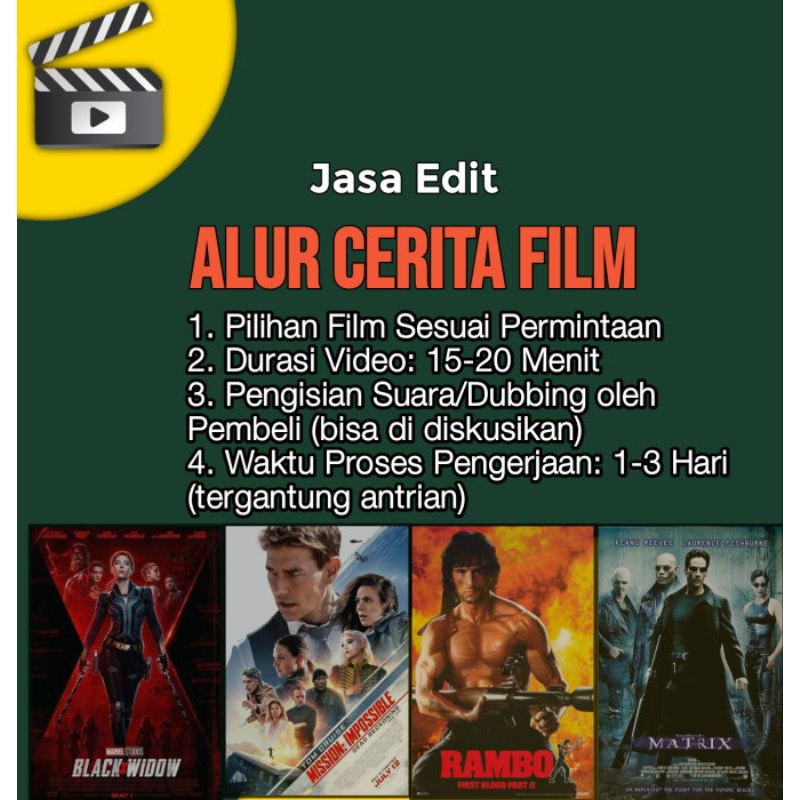 JASA EDIT VIDEO ALUR CERITA FILM TERMURAH