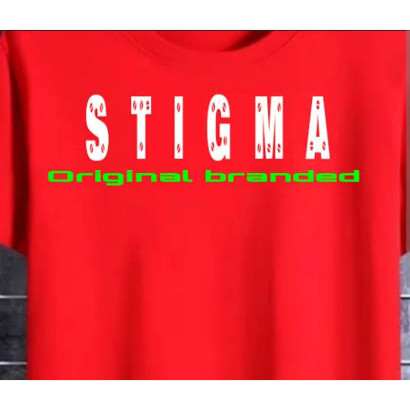 KAOS/Pria/T-shirt Stigma Merah biru Hitam Baru All Size