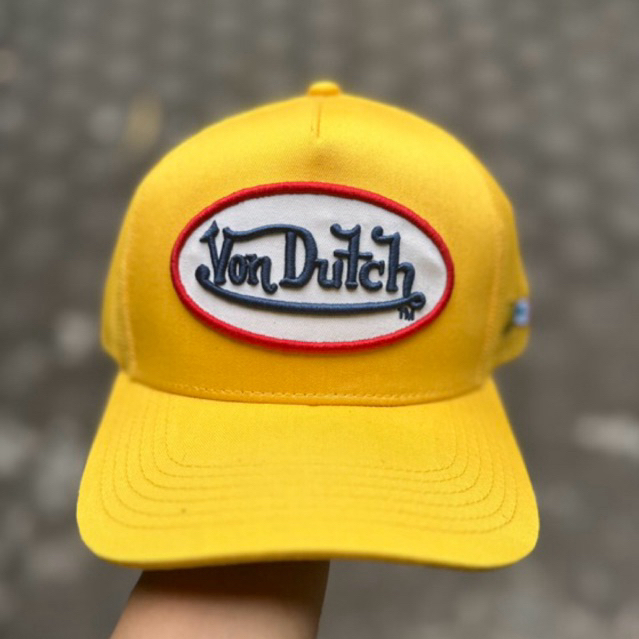 VONDUTCH topi trucker kuning yellow cap NEW ORIGINAL 100%