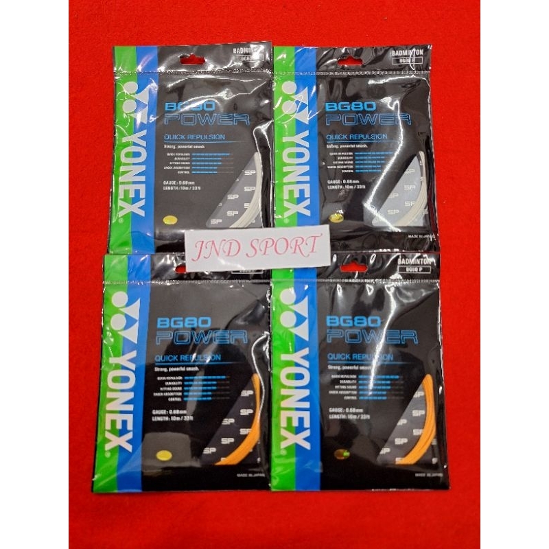 SENAR BADNINTON YONEX BG 80 POWER / SENAR BULUTANGKIS YONEX BG 80 POWER