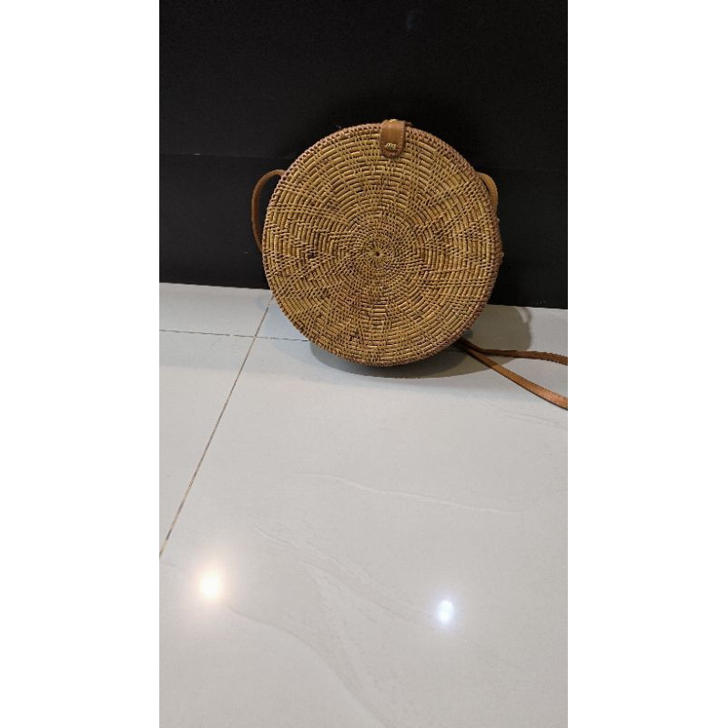 Tas selempang rotan wanita second/ Tas wanita/ Tas perempuan selempang/ Tas rotan wanita