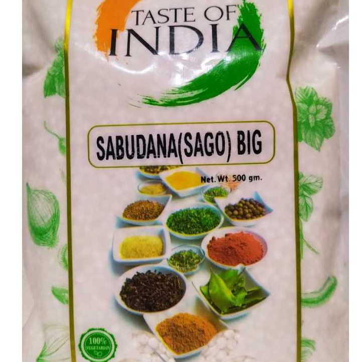 

SABUDANA(SAGO) BIG TASTE OF INDIA 500G / Mutiara Sagu Lembut