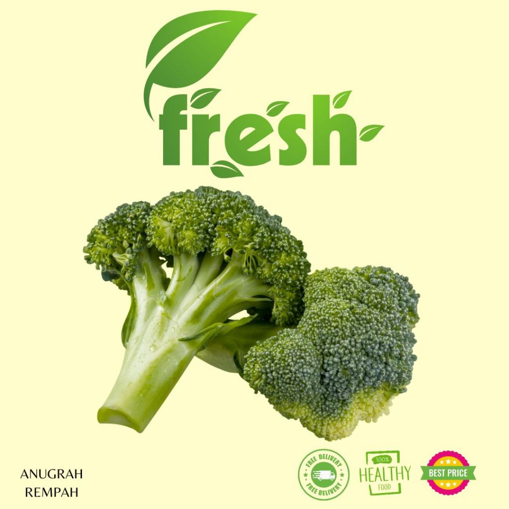 

Sayur Brokoly Segar 250 gram - 500 gram Anugrah Rempah