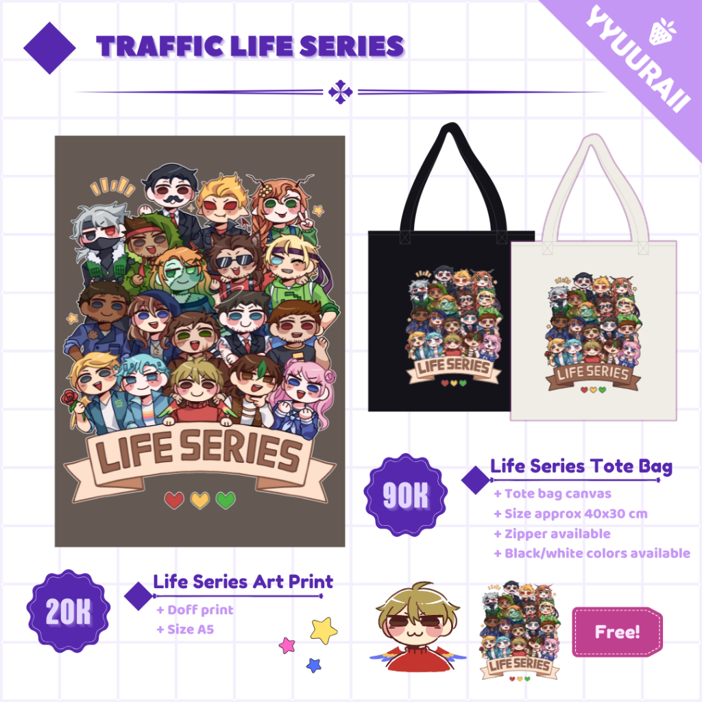 MCYT Traffic Life Series || Life Series Art Print and Totebag || yyuuraii