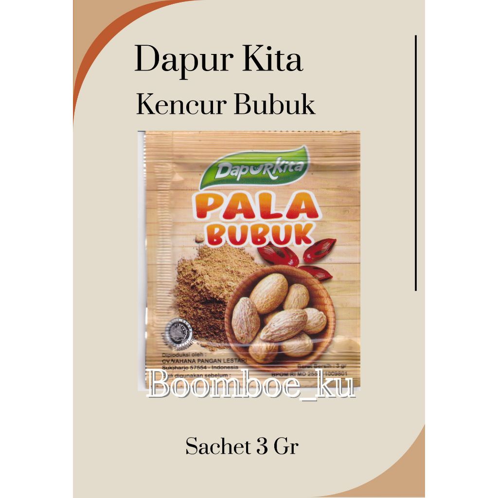 

Dapur Kita Pala Bubuk 3Gr