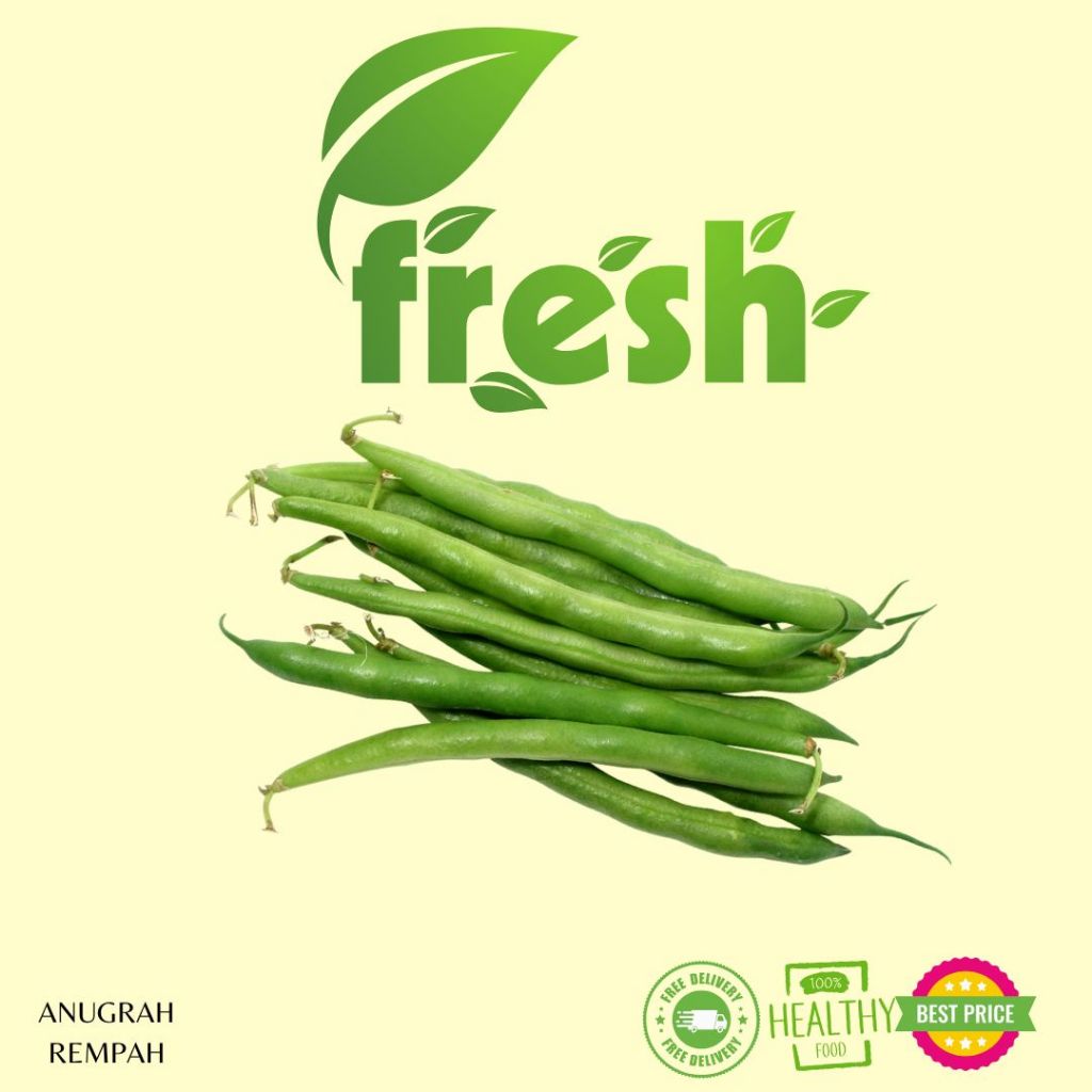 

Kacang Buncis 250 gram - 500 gram Anugrah Rempah