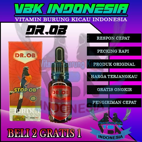 DR.OB - VITAMIN BURUNG MURAI BATU MENGATASI OB OVER BIRAHI, NGELOWO, CABUL, NGEJERUJI VITAMIN PENURU