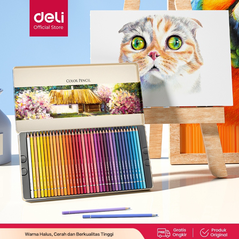 

KODE A94A Deli Highgrade Oil Pencil Color Pensil Warna Minyak 4872 Warna 6567 6568