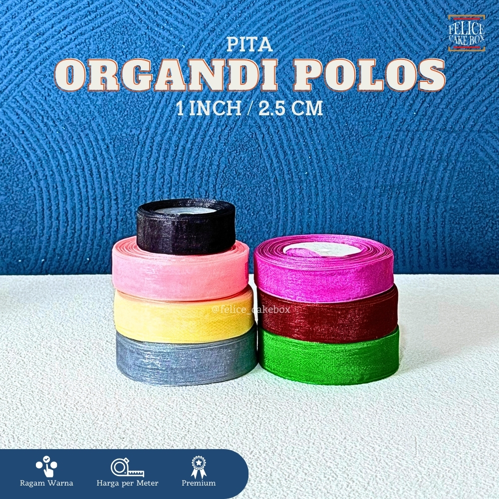 

PITA ORGANDI POLOS 1 INCH / 2.5 CM **PER METER**