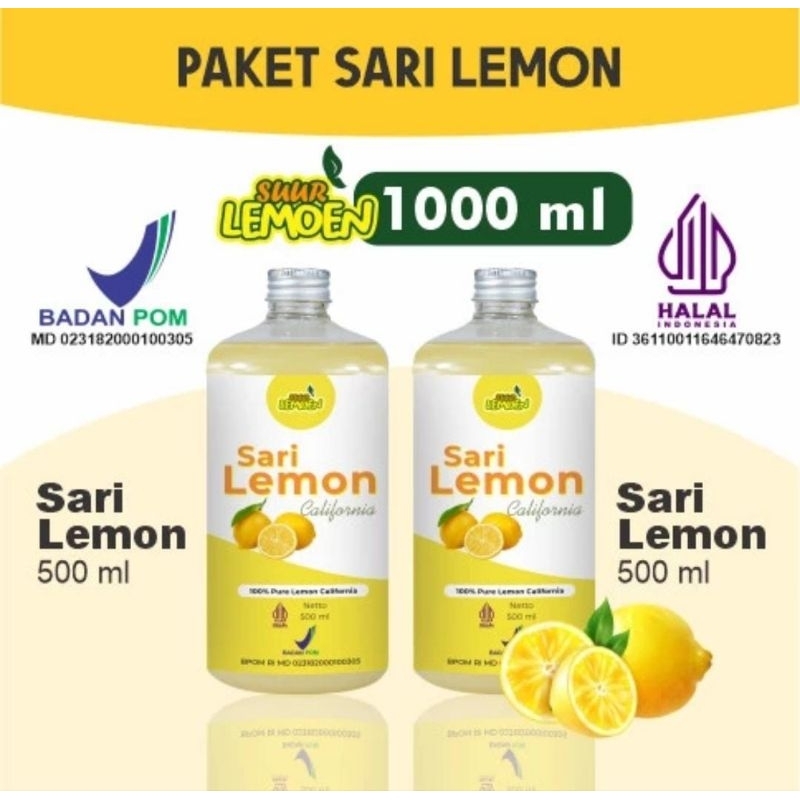 

PAKET SARI LEMON 1 LITER BPOM UNTUK DIET MURNI 100%